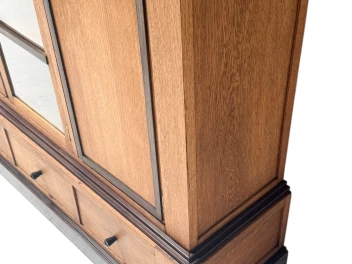 Art Deco Modernist Four-Door Bookcase, 1920s